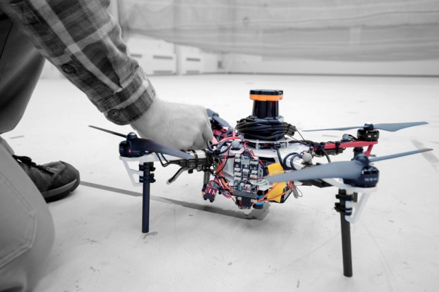 MIT researchers describe an autonomous system for a fleet of drones to collaboratively search under dense forest canopies using only onboard computation and wireless communication — no GPS required. Image: Melanie Gonick