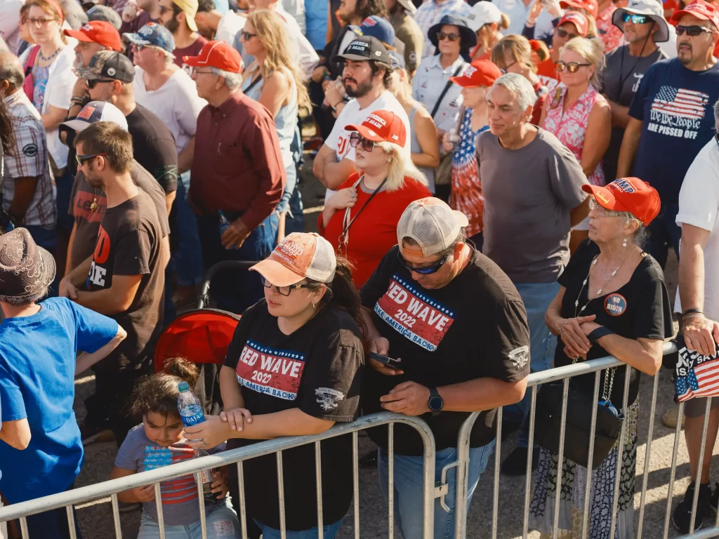 A group of Donald Trump supporters